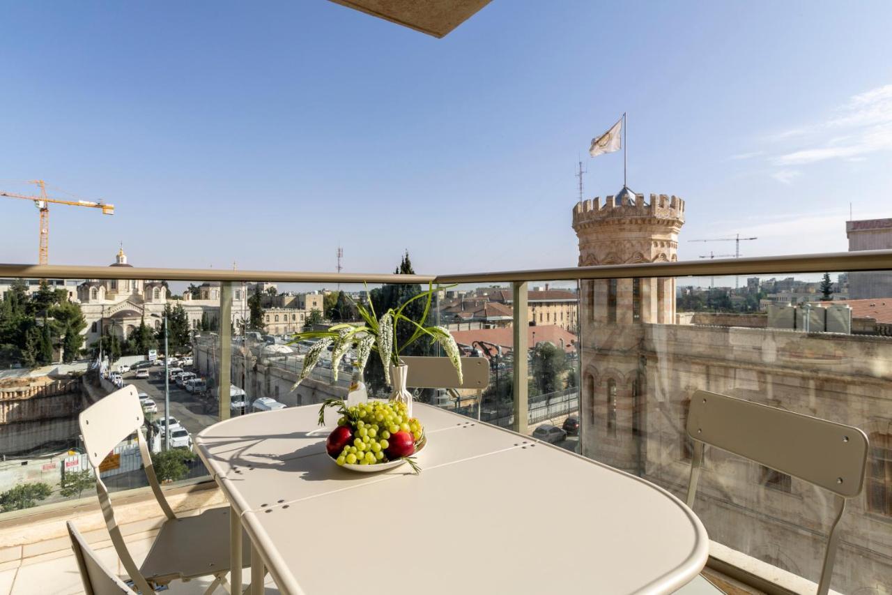Luxury Three-Bedroom/Terrace Over Old City View Ierusalim Exterior foto